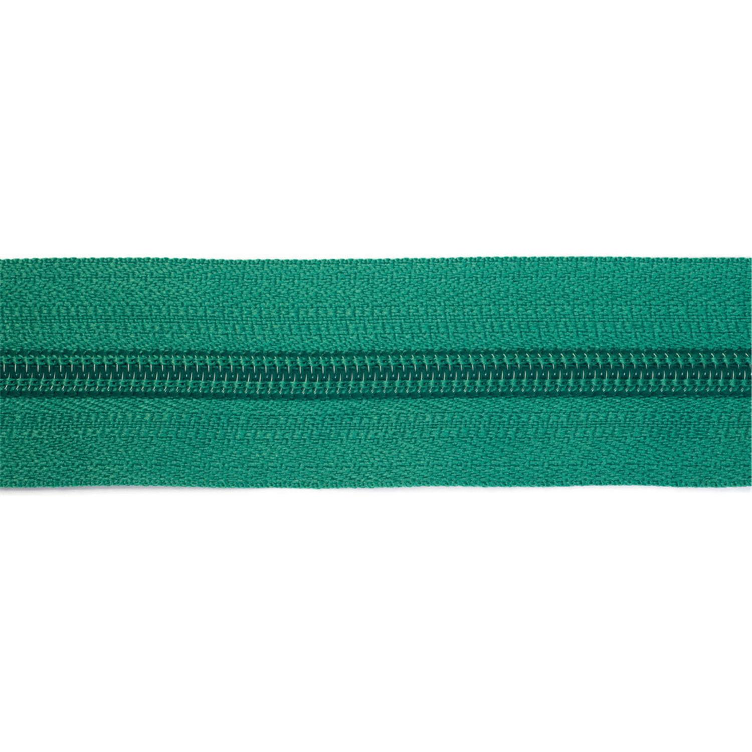 Reißverschluss endlos 5mm smaragdgrün #79 50 Meter Rolle