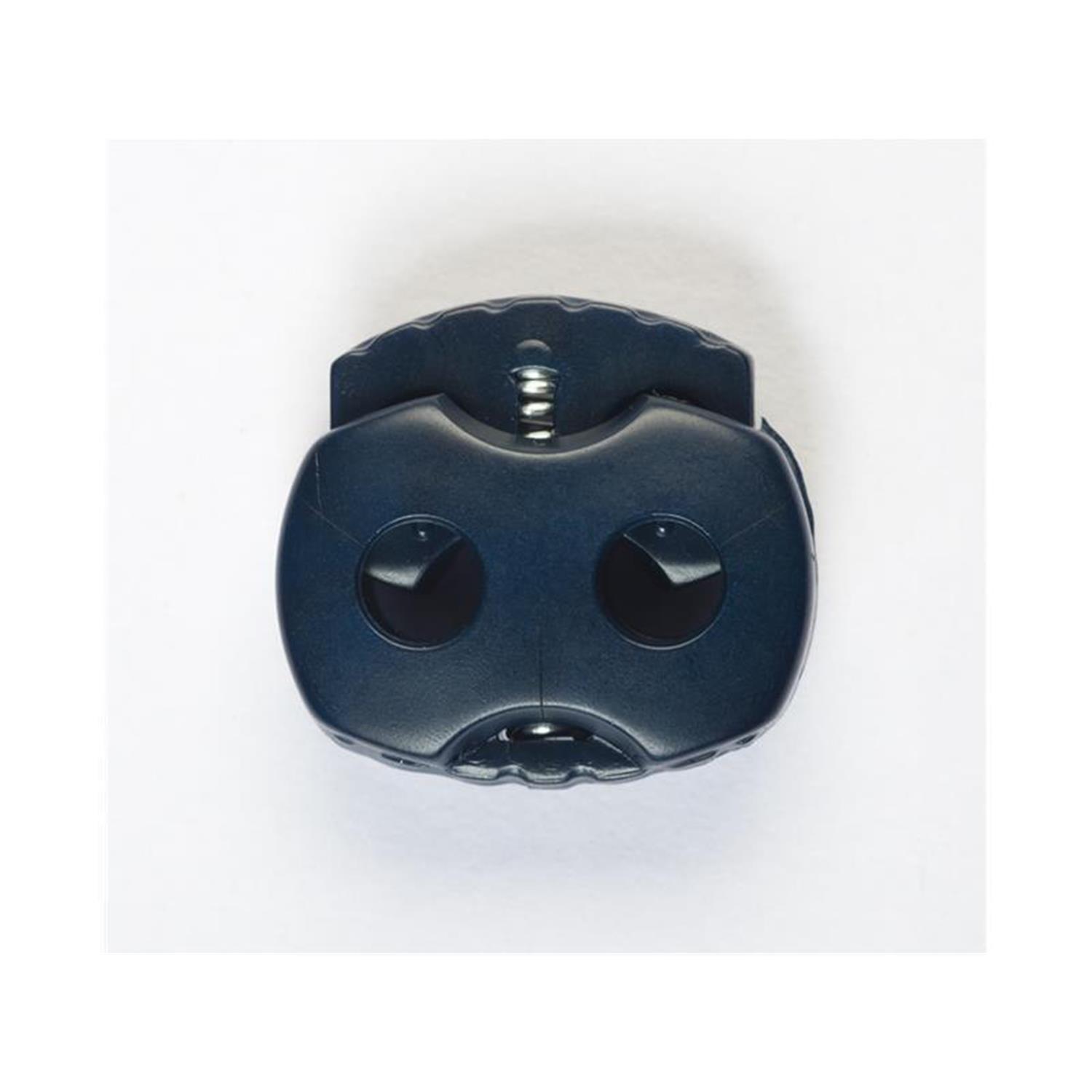 Kordelstopper (2-Loch), bis 3,5mm Kordeldurchmesser #01 17 - dunkelblau