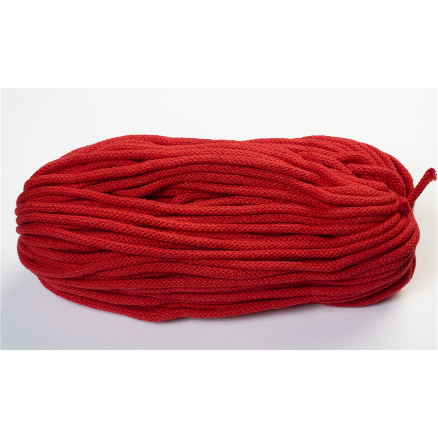 Baumwollkordel, 50 Meter, 6 mm Ø mit Kern, rot #09