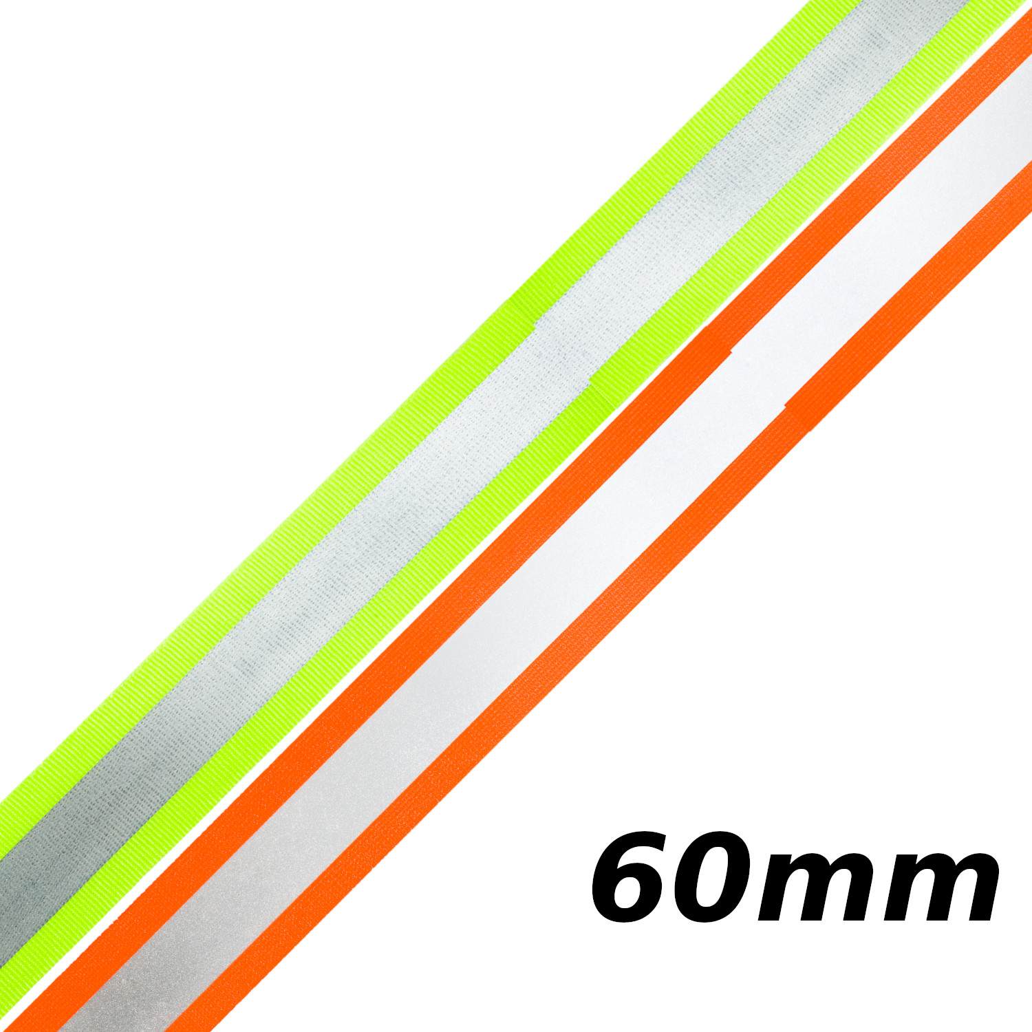 Reflektorband 60mm breit in 2 Farben