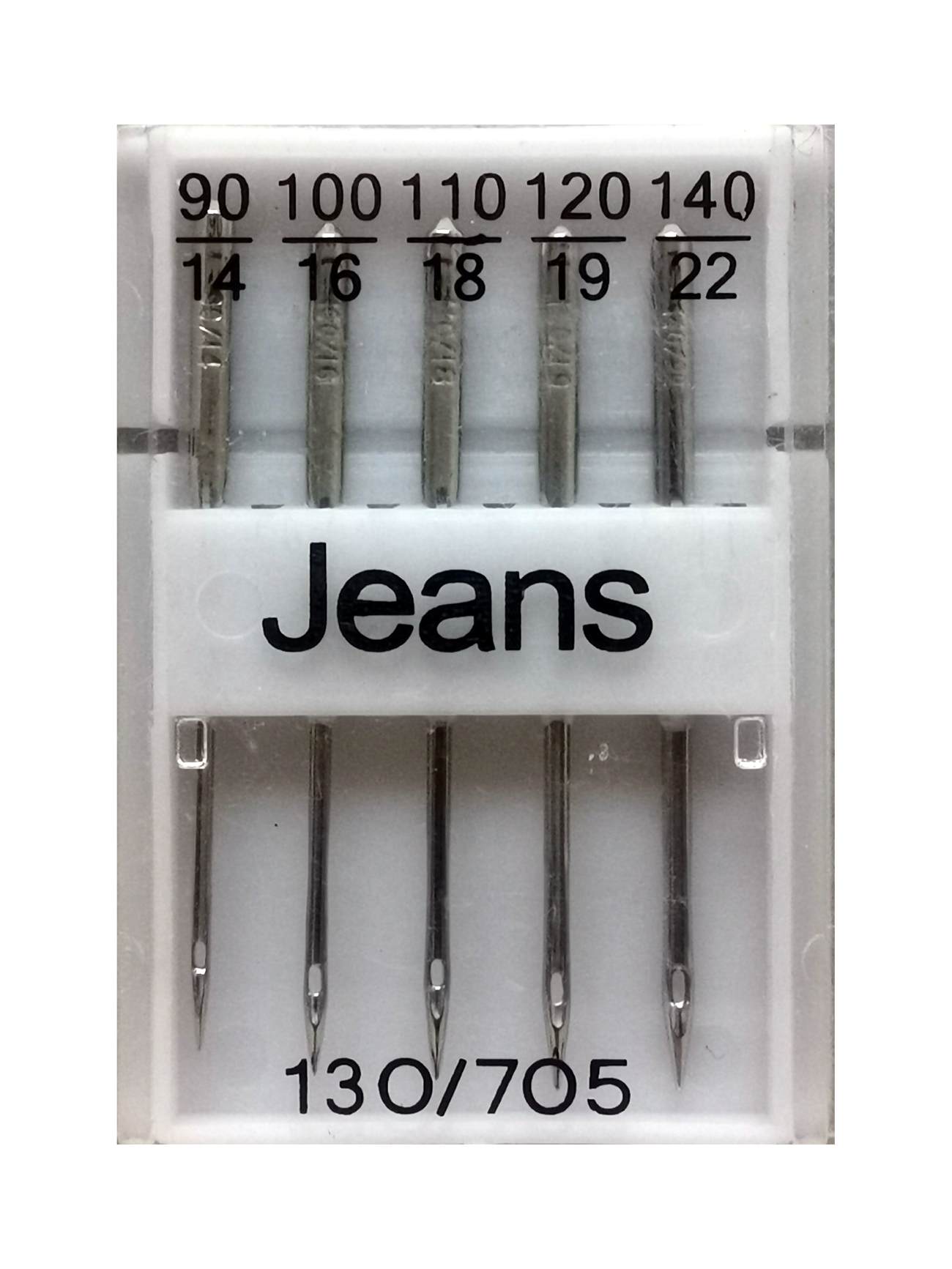 Nähmaschinennadeln Flachkolben Jeans Mix Stärke 5 Stk. #77