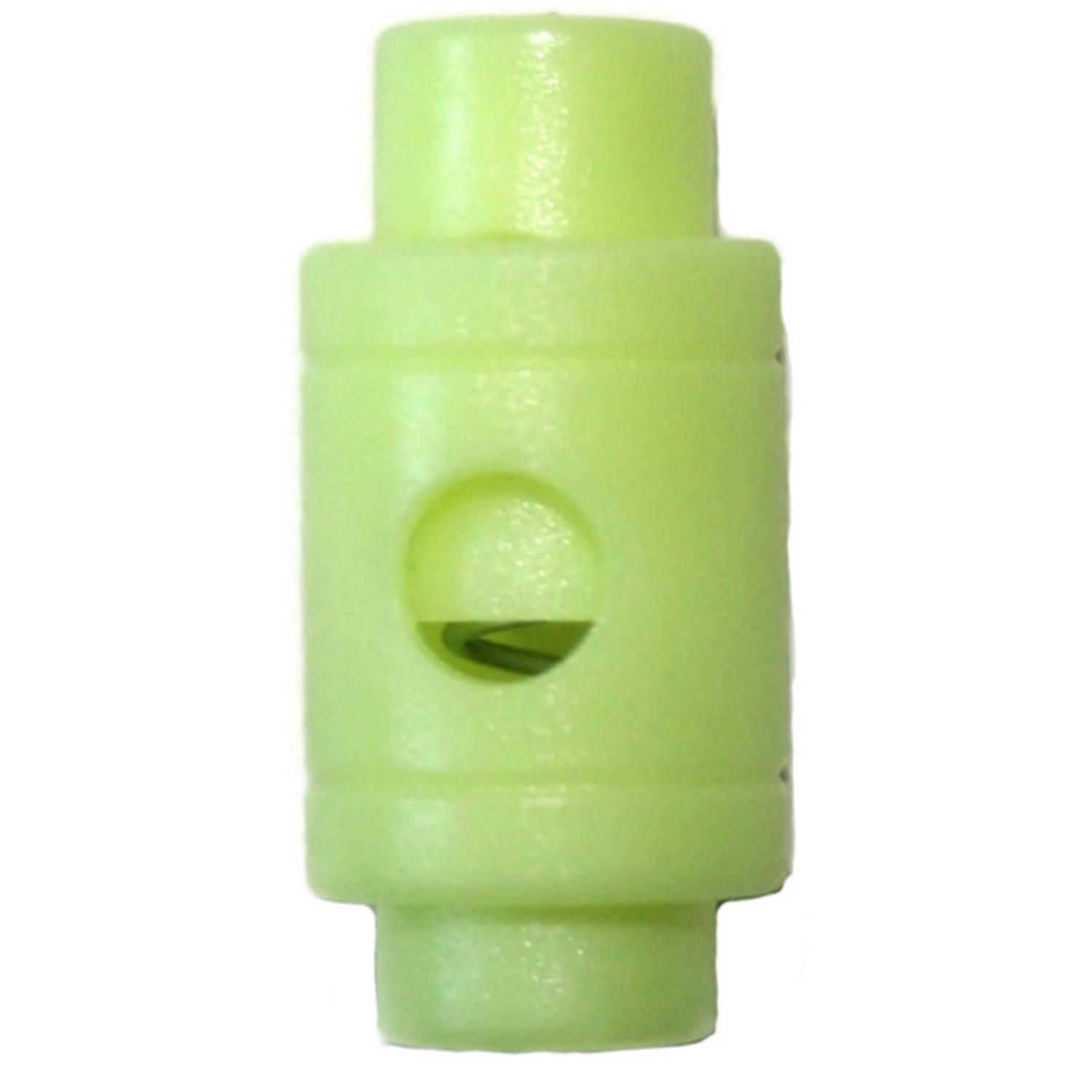 Fluoreszierende Kordelstopper (1-Loch), bis 3,8mm Kordeldurchmesser #26 01 - fluoreszierende gelb
