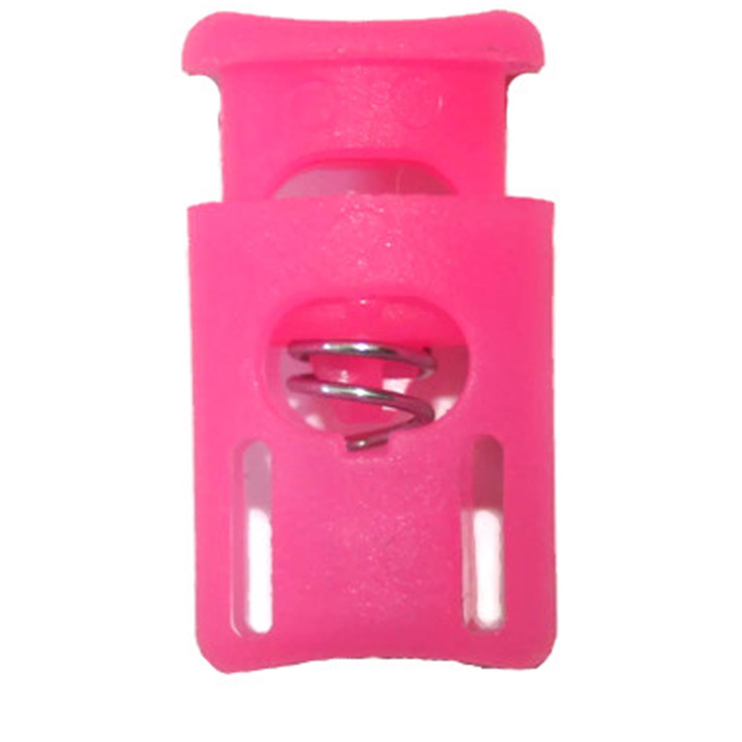 Fluoreszierende Kordelstopper (1-Loch), bis 6mm Kordeldurchmesser #28 03 - fluoreszierende pink
