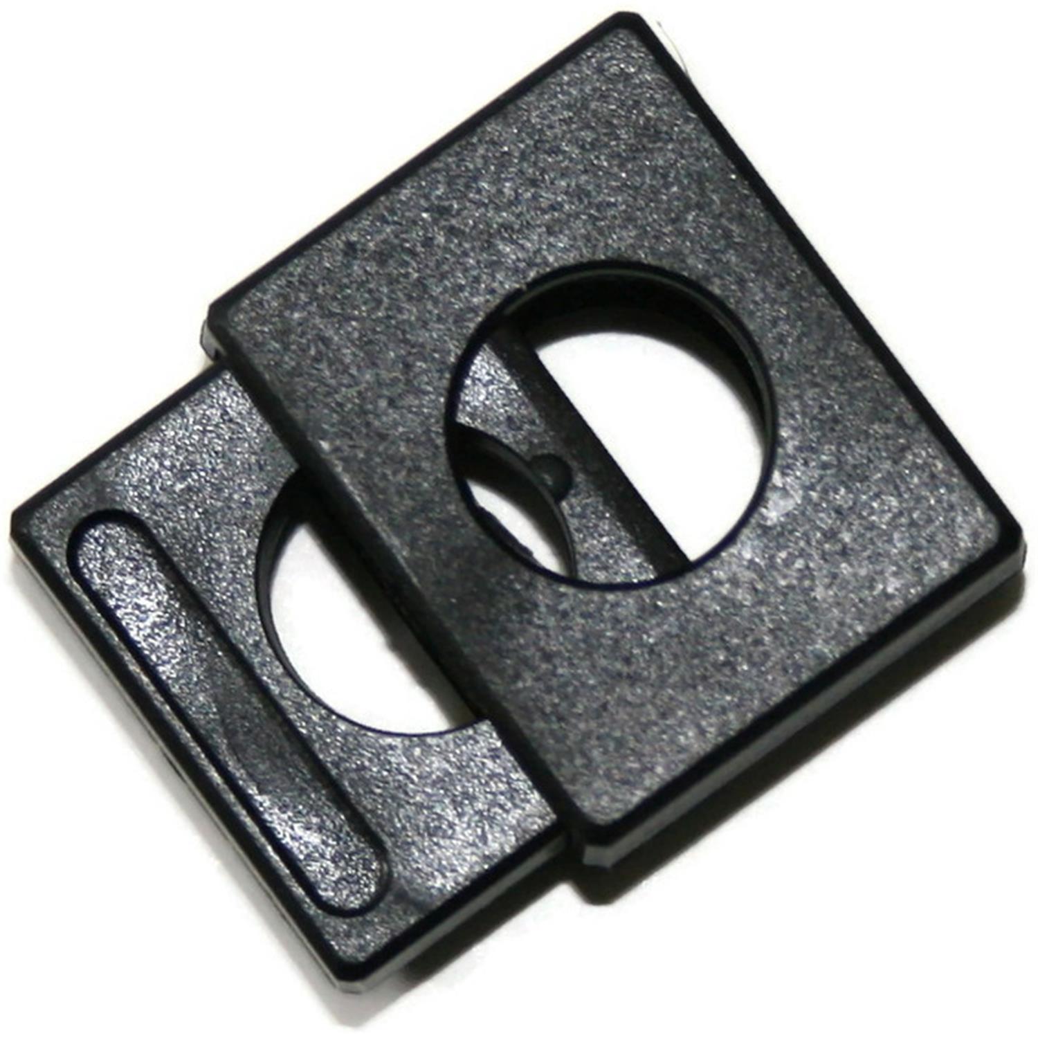 Kordelstopper (1-Loch), bis 10mm Kordeldurchmesser #23 03 - schwarz