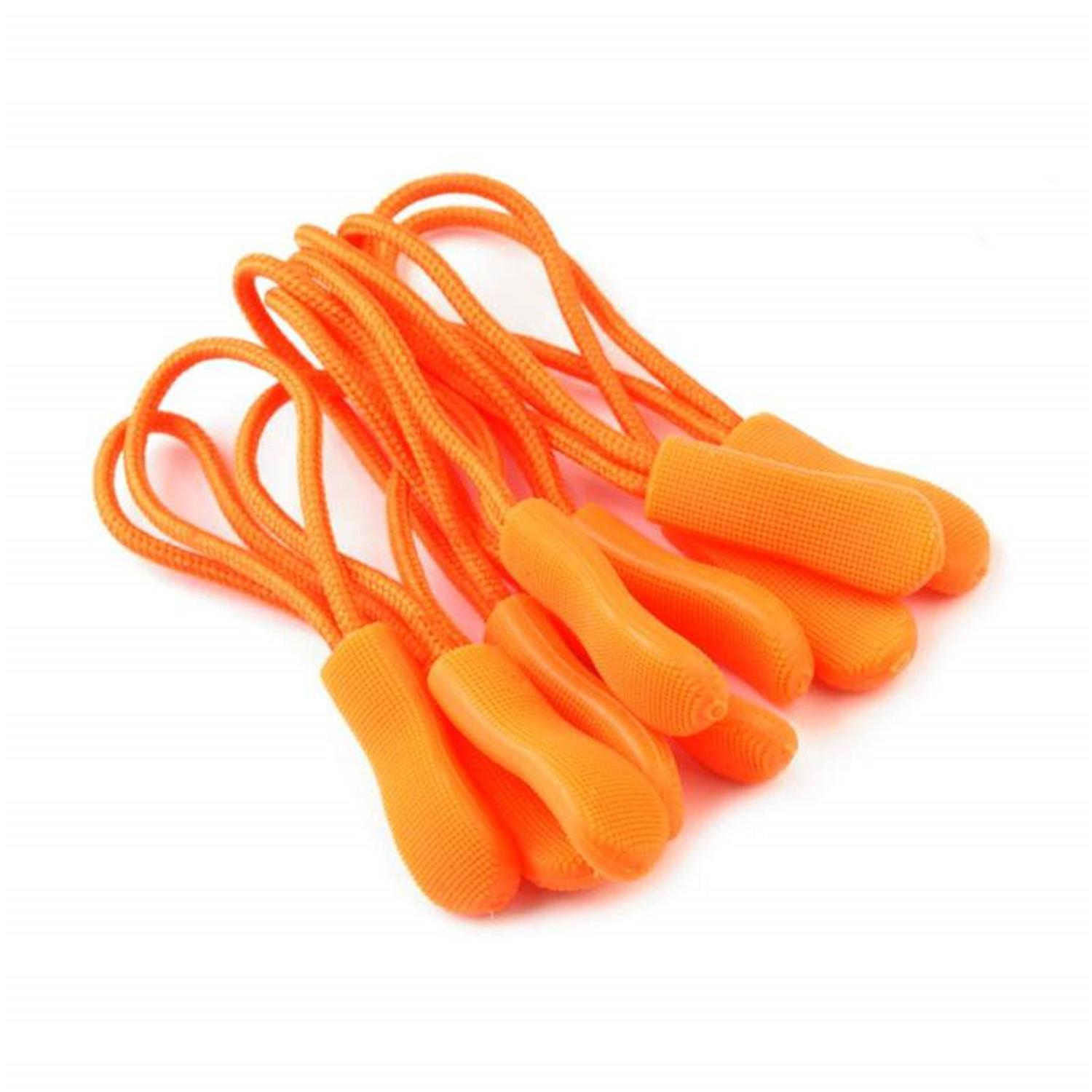 5 Stück Reißverschlussanhänger in 22 Farben zur Auswahl 04- orange